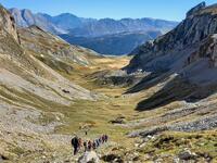 Descente du col de l'Aiguille Descente du col de l'Aiguille